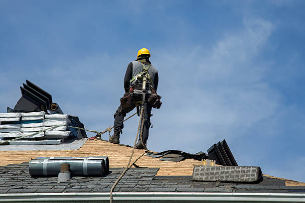 Professional Gutter Installation technician working in Cowansville, PA